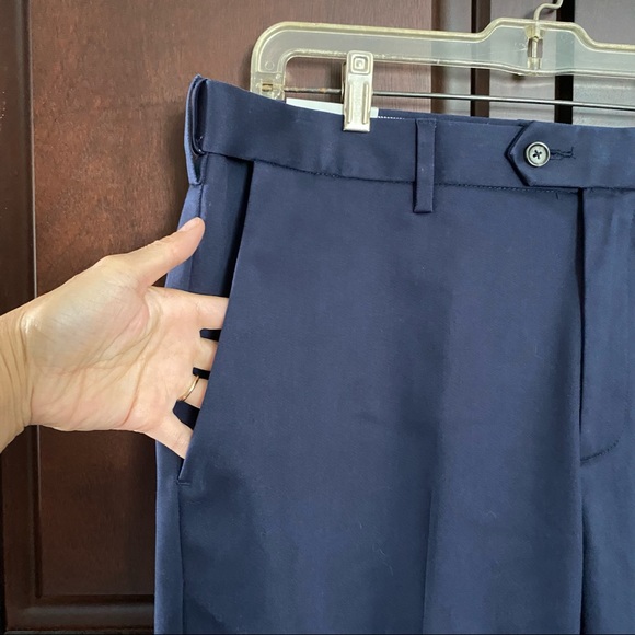 Croft & Barrow Classic-Fit Navy Blue Pants Size 34 - Picture 4 of 15